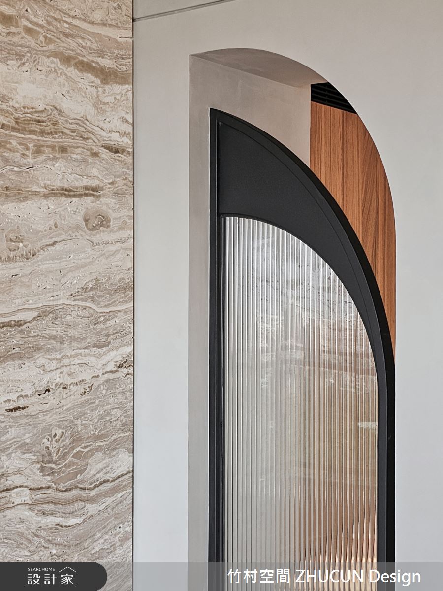 34坪新成屋(5年以下)＿侘寂風玄關案例圖片＿竹村空間 ZHUCUN Design＿竹村_29 湖景宅_34坪侘寂風之5