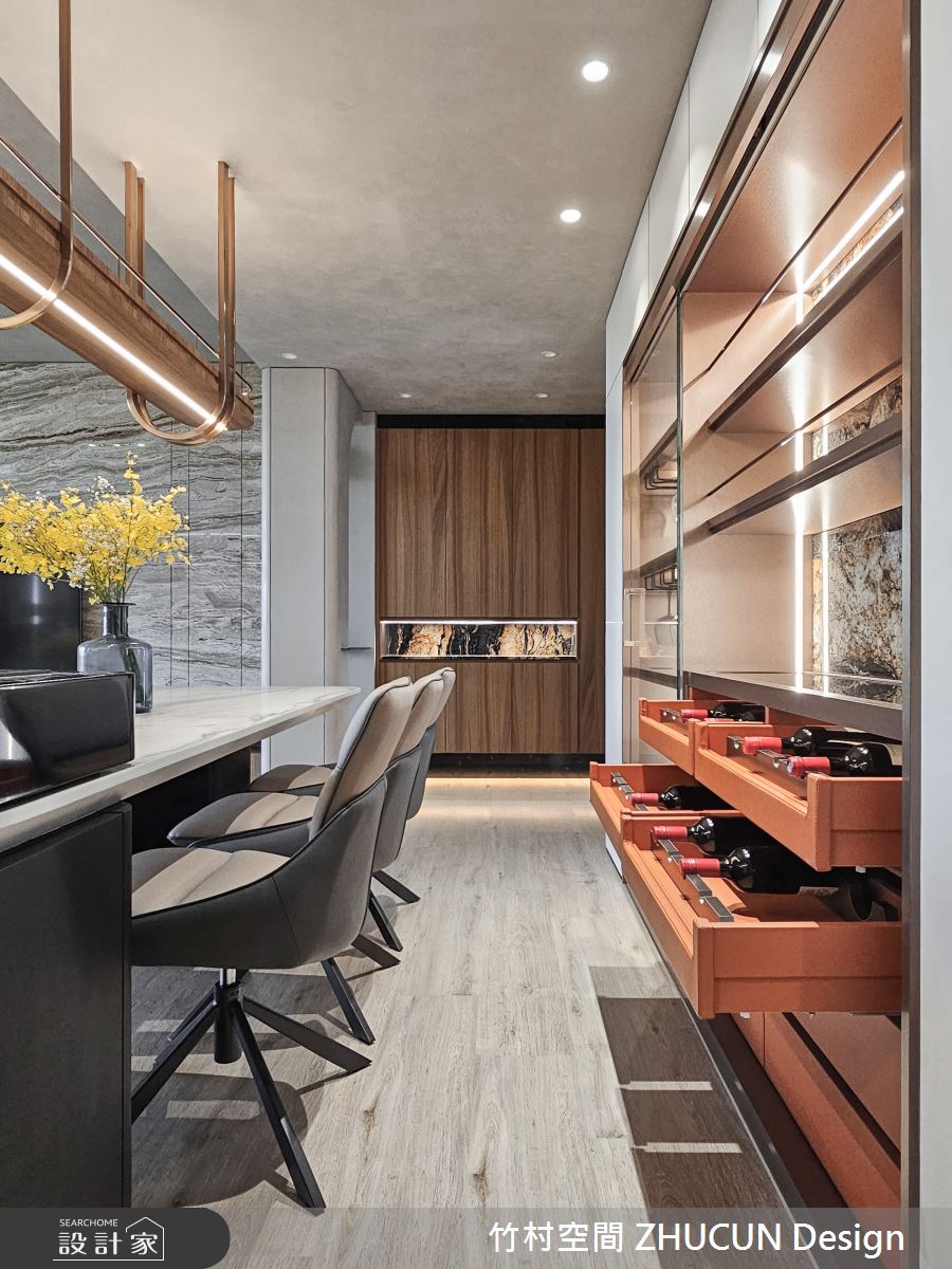 34坪新成屋(5年以下)＿侘寂風玄關餐廳案例圖片＿竹村空間 ZHUCUN Design＿竹村_29 湖景宅_34坪侘寂風之9