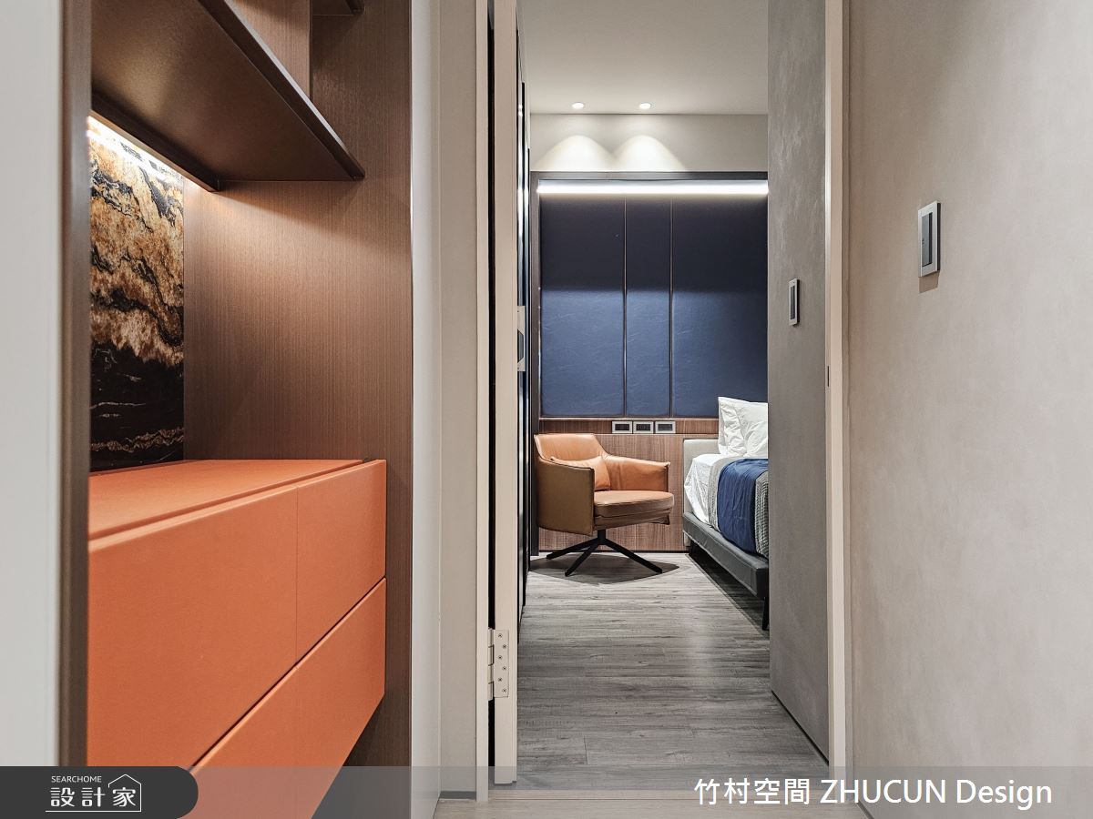 34坪新成屋(5年以下)＿侘寂風臥室案例圖片＿竹村空間 ZHUCUN Design＿竹村_29 湖景宅_34坪侘寂風之19