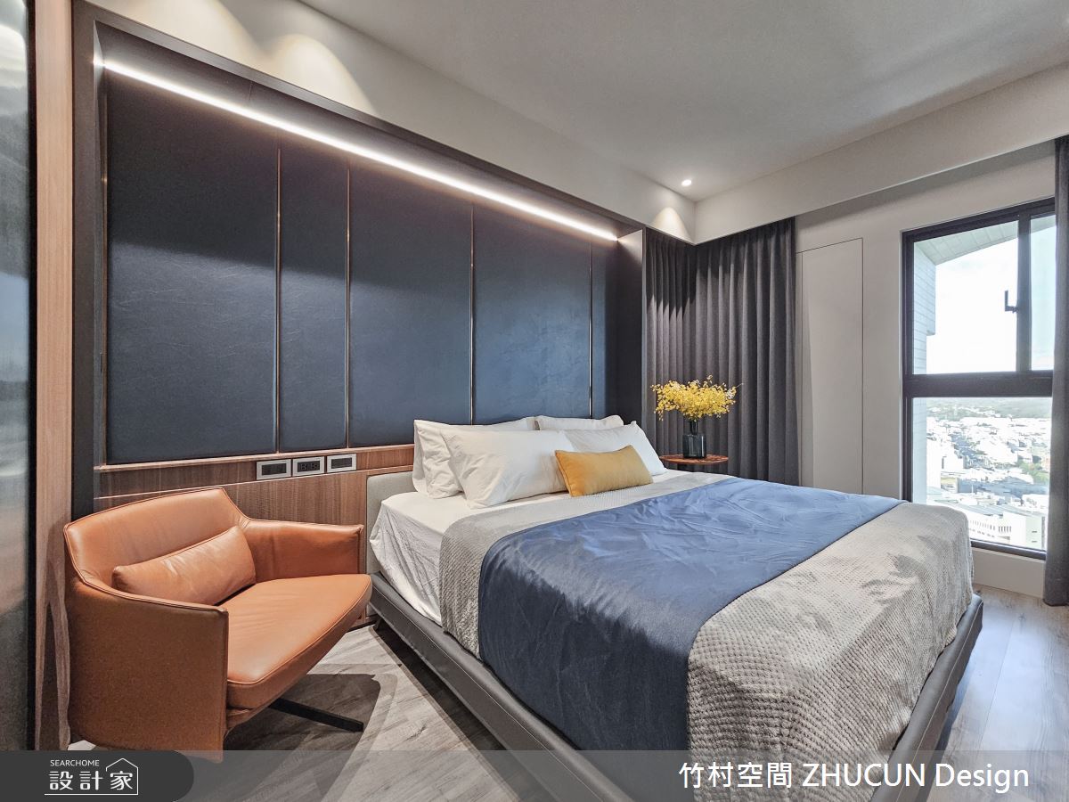 34坪新成屋(5年以下)＿侘寂風臥室案例圖片＿竹村空間 ZHUCUN Design＿竹村_29 湖景宅_34坪侘寂風之20