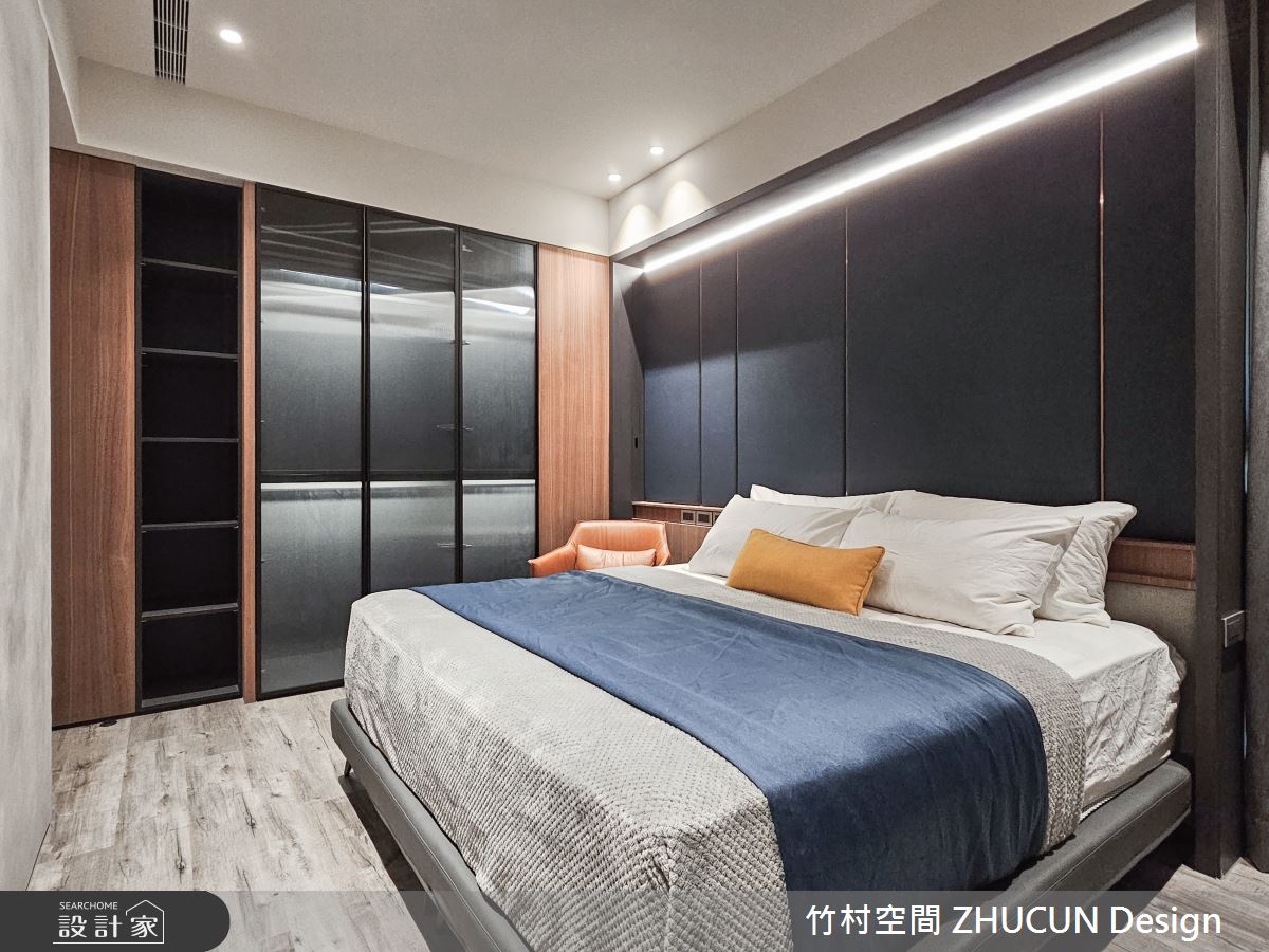 34坪新成屋(5年以下)＿侘寂風臥室案例圖片＿竹村空間 ZHUCUN Design＿竹村_29 湖景宅_34坪侘寂風之22