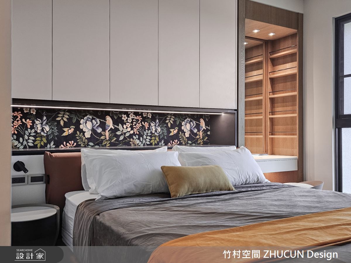 34坪新成屋(5年以下)＿侘寂風臥室案例圖片＿竹村空間 ZHUCUN Design＿竹村_29 湖景宅_34坪侘寂風之24
