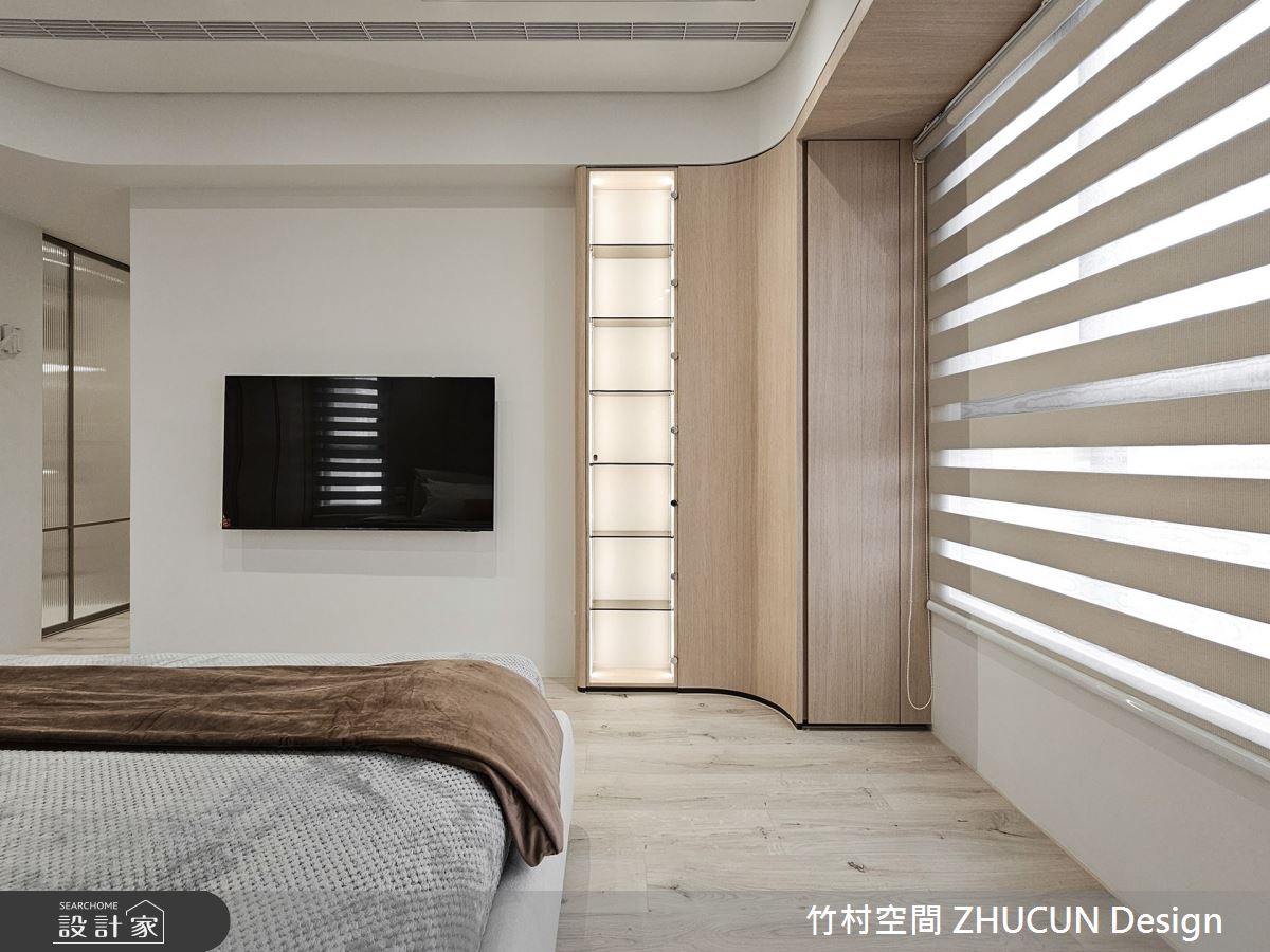 30坪新成屋(5年以下)＿混搭風臥室案例圖片＿竹村空間 ZHUCUN Design＿竹村_30 木.蘊_30坪日式侘寂風之16
