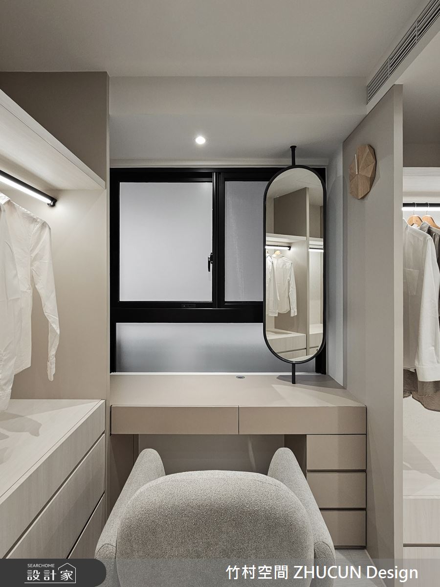 30坪新成屋(5年以下)＿混搭風更衣間案例圖片＿竹村空間 ZHUCUN Design＿竹村_30 木.蘊_30坪日式侘寂風之20