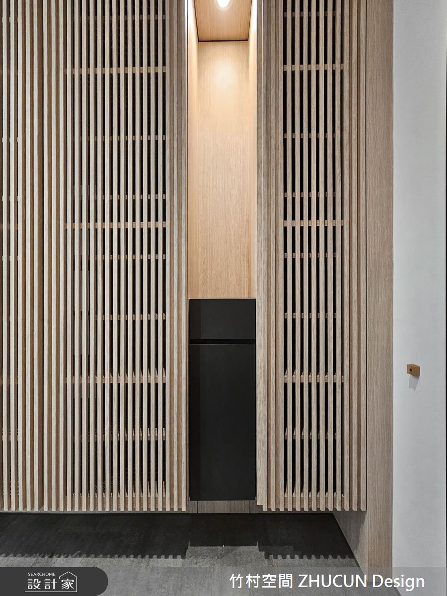 30坪新成屋(5年以下)＿混搭風玄關案例圖片＿竹村空間 ZHUCUN Design＿竹村_30 木.蘊_30坪日式侘寂風之2