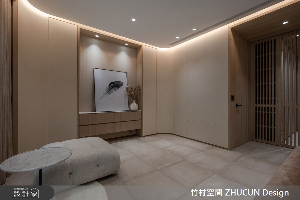 60坪新成屋(5年以下)＿侘寂風臥室案例圖片＿竹村空間 ZHUCUN Design＿竹村_31 岡山NO.21_60坪侘寂風透天別墅之8
