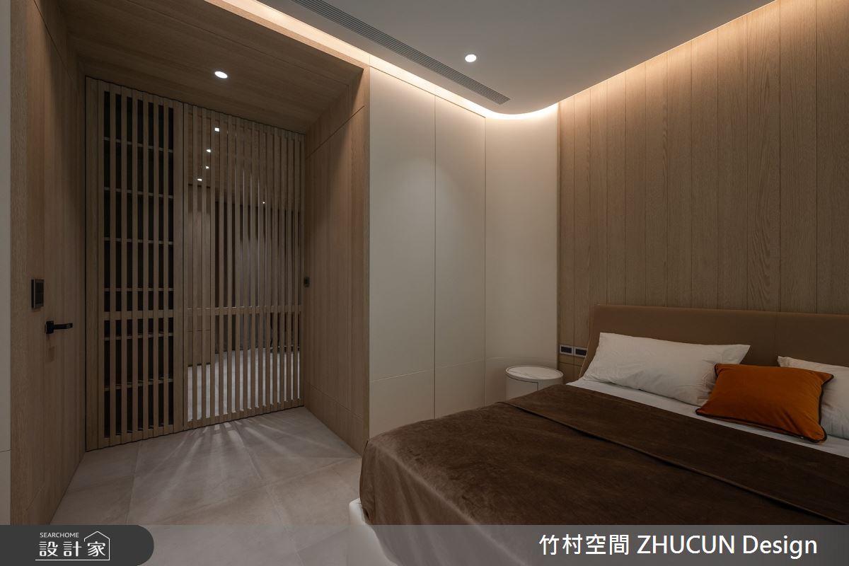 60坪新成屋(5年以下)＿侘寂風臥室案例圖片＿竹村空間 ZHUCUN Design＿竹村_31 岡山NO.21_60坪侘寂風透天別墅之11
