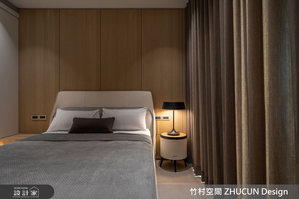 60坪新成屋(5年以下)＿侘寂風臥室案例圖片＿竹村空間 ZHUCUN Design＿竹村_31 岡山NO.21_60坪侘寂風透天別墅之13