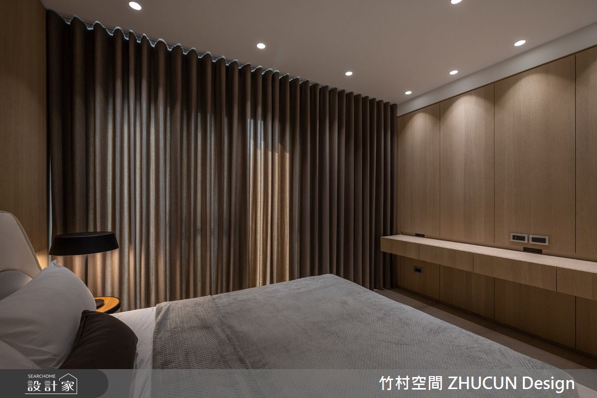 60坪新成屋(5年以下)＿侘寂風臥室案例圖片＿竹村空間 ZHUCUN Design＿竹村_31 岡山NO.21_60坪侘寂風透天別墅之14
