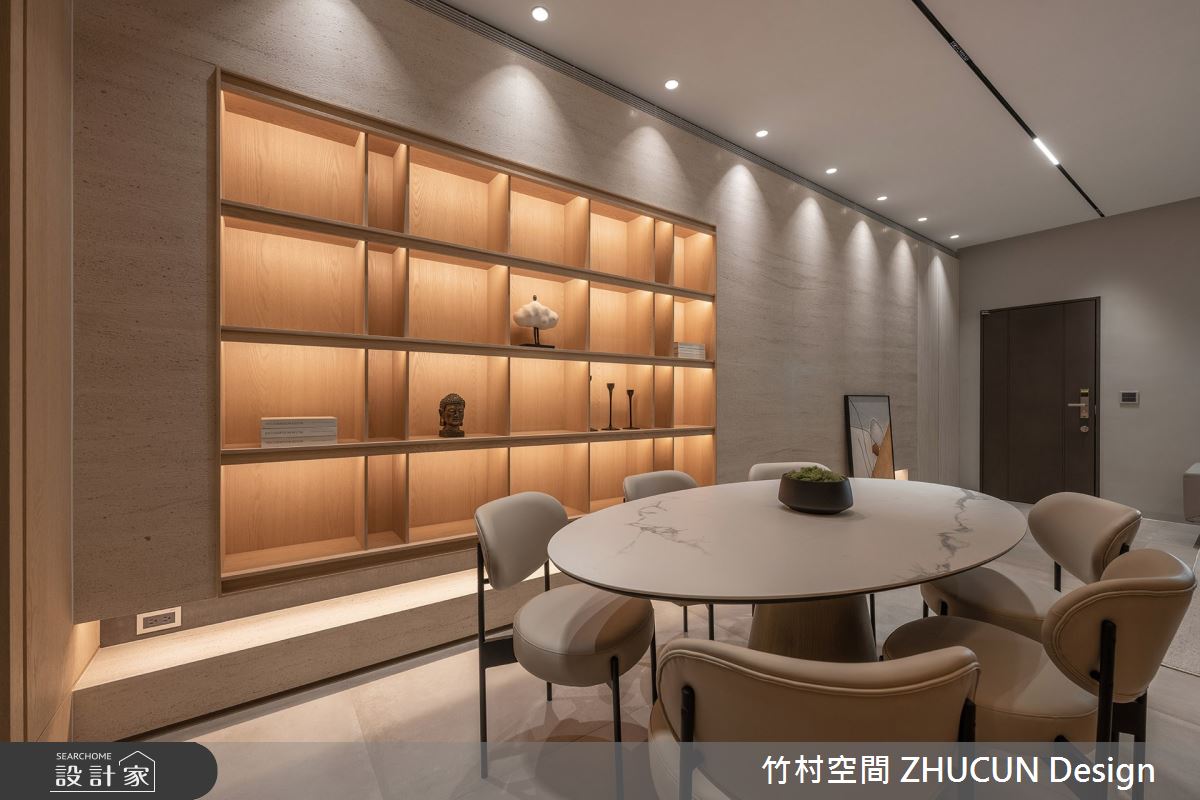 60坪新成屋(5年以下)＿現代風客廳餐廳案例圖片＿竹村空間 ZHUCUN Design＿竹村_32 岡山NO.22_60坪侘寂風透天別墅之5