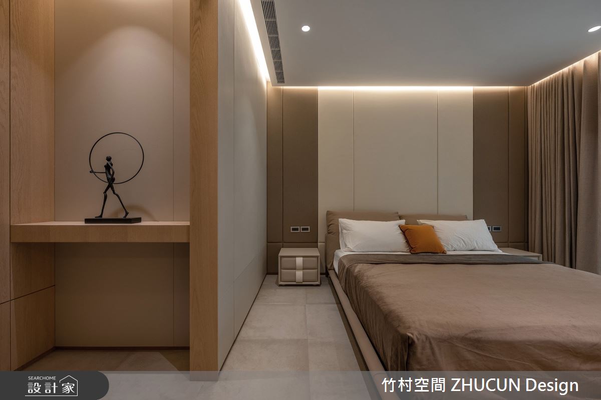 60坪新成屋(5年以下)＿現代風臥室案例圖片＿竹村空間 ZHUCUN Design＿竹村_32 岡山NO.22_60坪侘寂風透天別墅之8