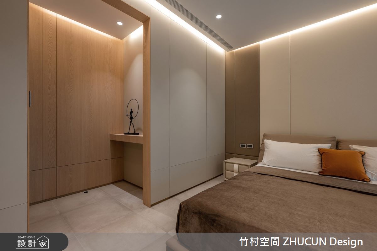 60坪新成屋(5年以下)＿現代風臥室案例圖片＿竹村空間 ZHUCUN Design＿竹村_32 岡山NO.22_60坪侘寂風透天別墅之9