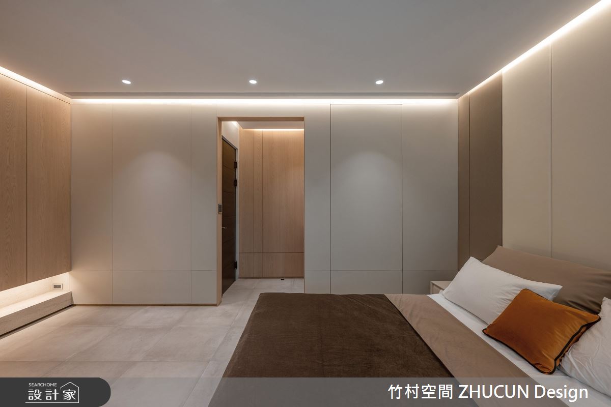 60坪新成屋(5年以下)＿現代風臥室案例圖片＿竹村空間 ZHUCUN Design＿竹村_32 岡山NO.22_60坪侘寂風透天別墅之10