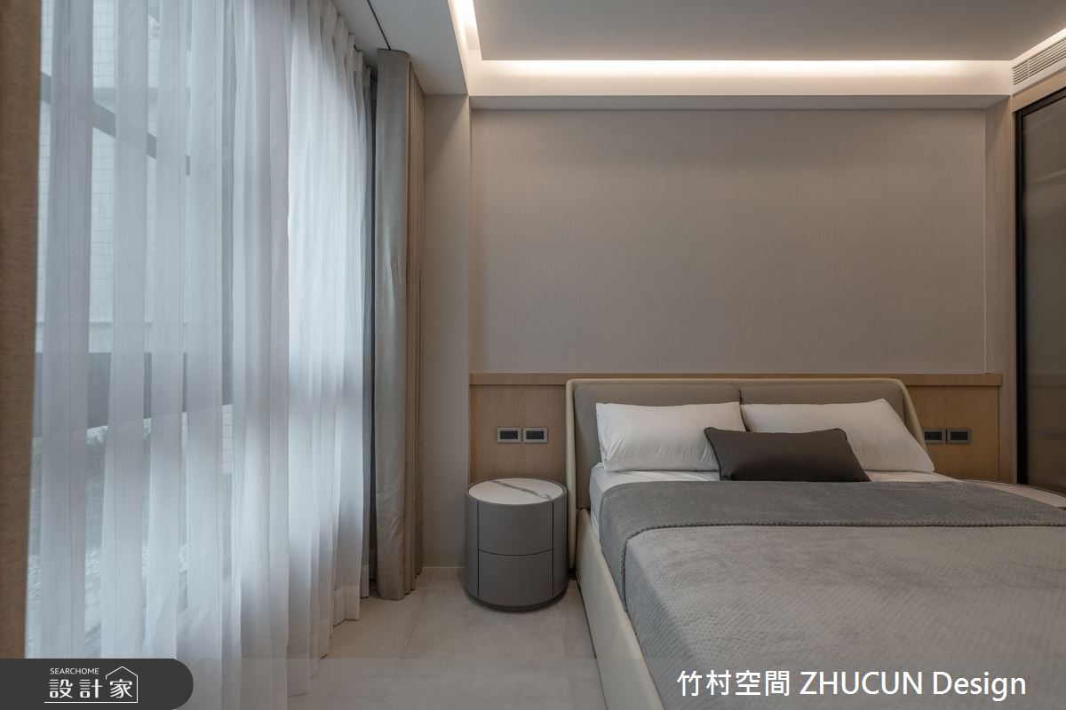 60坪新成屋(5年以下)＿現代風臥室案例圖片＿竹村空間 ZHUCUN Design＿竹村_32 岡山NO.22_60坪侘寂風透天別墅之13