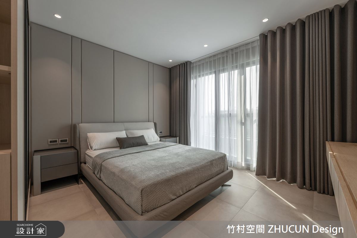60坪新成屋(5年以下)＿現代風臥室案例圖片＿竹村空間 ZHUCUN Design＿竹村_32 岡山NO.22_60坪侘寂風透天別墅之14