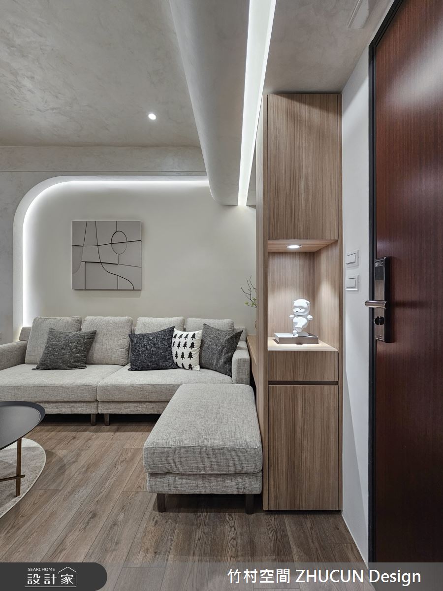 16坪新成屋(5年以下)＿現代風玄關客廳案例圖片＿竹村空間 ZHUCUN Design＿竹村_33之1