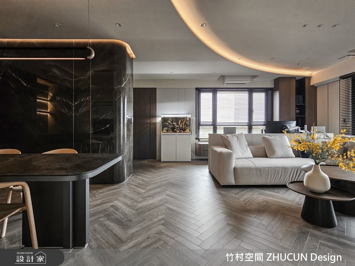 29坪新成屋(5年以下)＿現代風客廳餐廳案例圖片＿竹村空間 ZHUCUN Design＿竹村_34 森.粼 Forest 29坪現代風之6