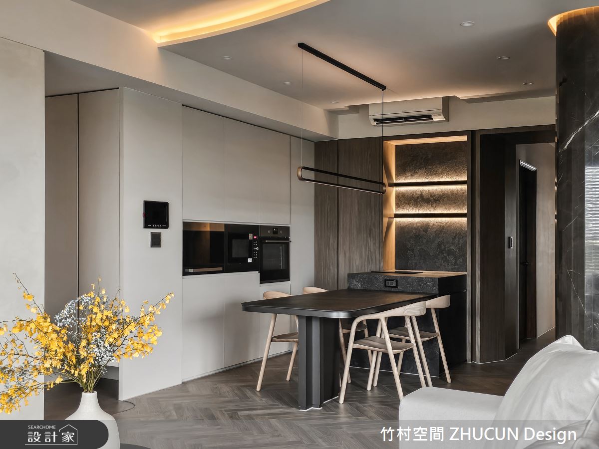 29坪新成屋(5年以下)＿現代風餐廳中島案例圖片＿竹村空間 ZHUCUN Design＿竹村_34 森.粼 Forest 29坪現代風之16