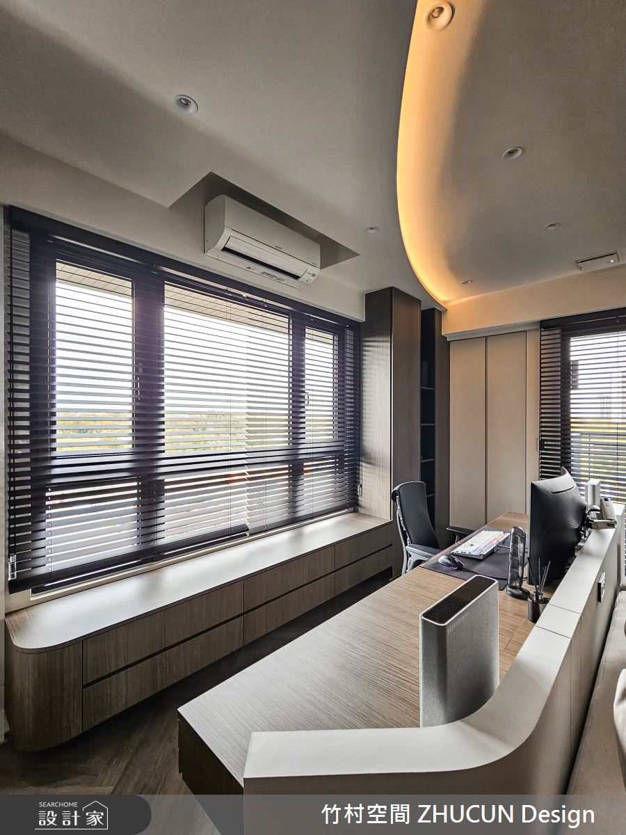 29坪新成屋(5年以下)＿現代風書房工作區案例圖片＿竹村空間 ZHUCUN Design＿竹村_34 森.粼 Forest 29坪現代風之12