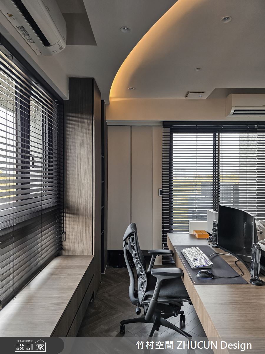 29坪新成屋(5年以下)＿現代風書房工作區案例圖片＿竹村空間 ZHUCUN Design＿竹村_34 森.粼 Forest 29坪現代風之13