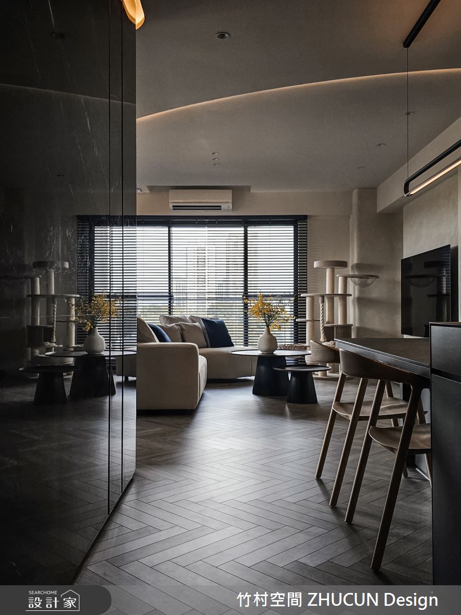 29坪新成屋(5年以下)＿現代風客廳餐廳案例圖片＿竹村空間 ZHUCUN Design＿竹村_34 森.粼 Forest 29坪現代風之7