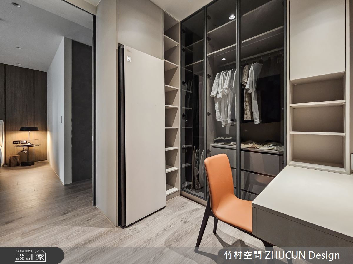 29坪新成屋(5年以下)＿現代風更衣間案例圖片＿竹村空間 ZHUCUN Design＿竹村_34 森.粼 Forest 29坪現代風之24