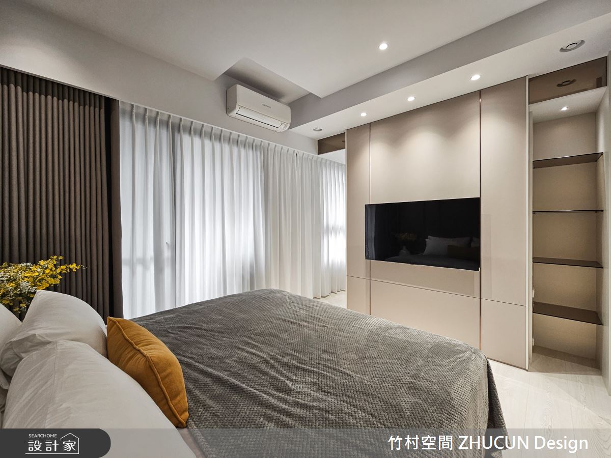 20坪新成屋(5年以下)＿奶茶風臥室案例圖片＿竹村空間 ZHUCUN Design＿竹村_36 輕。曦 Light。Sun 20坪奶茶風之18