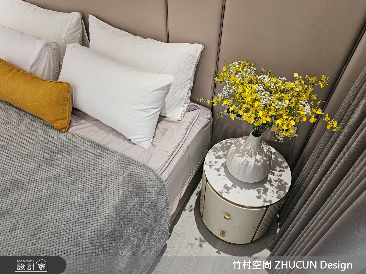 20坪新成屋(5年以下)＿奶茶風臥室案例圖片＿竹村空間 ZHUCUN Design＿竹村_36 輕。曦 Light。Sun 20坪奶茶風之19