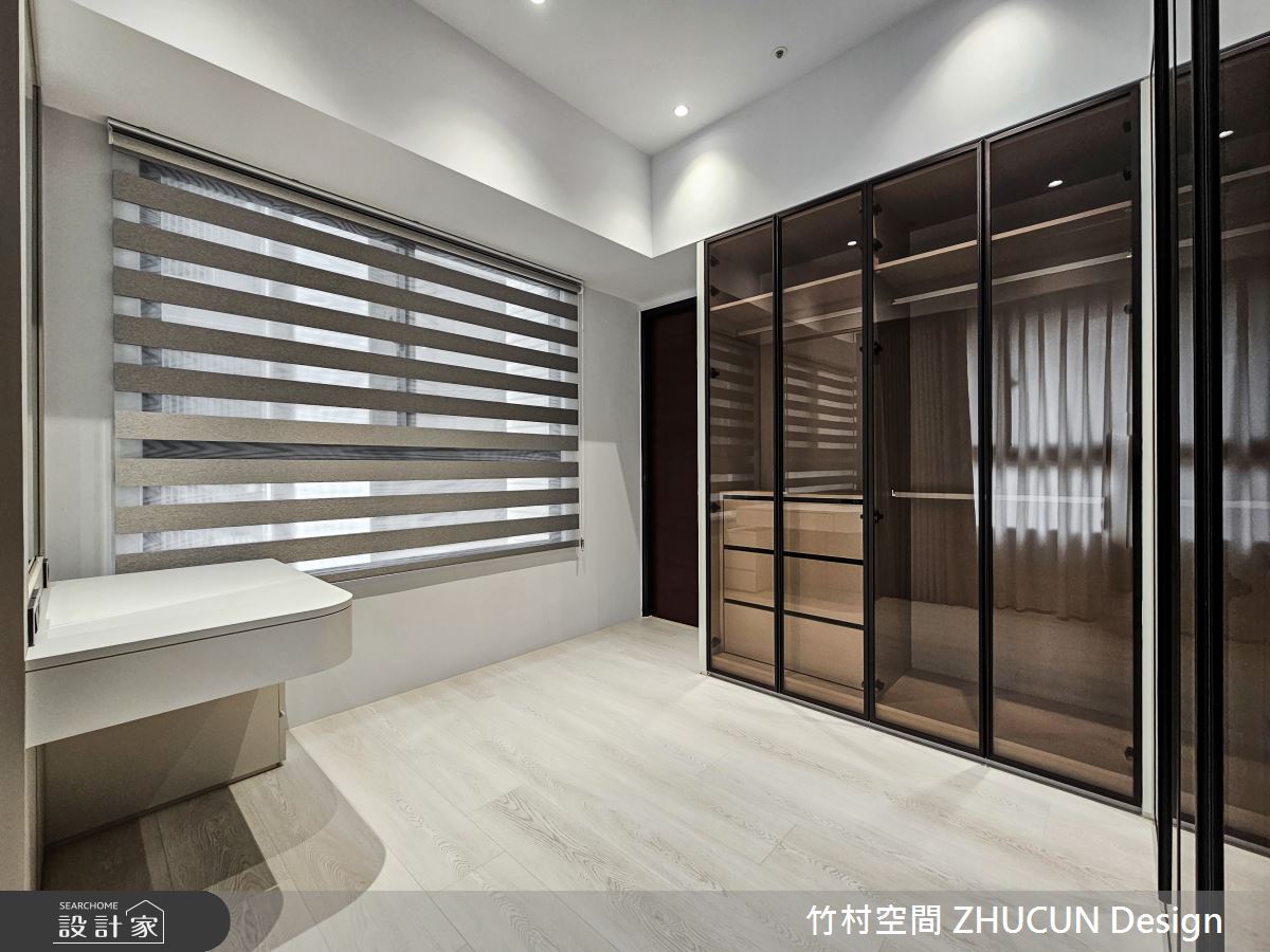 20坪新成屋(5年以下)＿奶茶風更衣間案例圖片＿竹村空間 ZHUCUN Design＿竹村_36 輕。曦 Light。Sun 20坪奶茶風之22