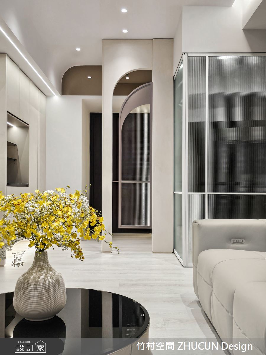 20坪新成屋(5年以下)＿奶茶風客廳案例圖片＿竹村空間 ZHUCUN Design＿竹村_36 輕。曦 Light。Sun 20坪奶茶風之10