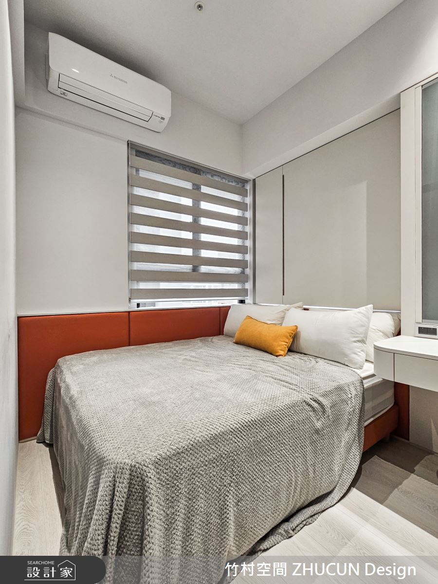 20坪新成屋(5年以下)＿奶茶風臥室案例圖片＿竹村空間 ZHUCUN Design＿竹村_36 輕。曦 Light。Sun 20坪奶茶風之24