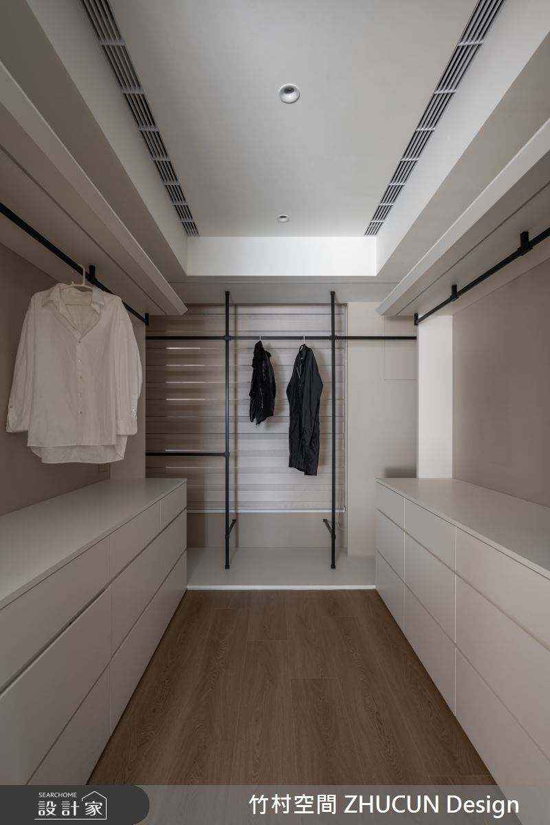 23坪新成屋(5年以下)＿現代輕美式風更衣間案例圖片＿竹村空間 ZHUCUN Design＿竹村_37 境。智  Smart。Home 23坪現代輕美式風之24