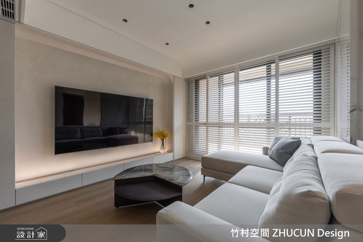 23坪新成屋(5年以下)＿現代輕美式風客廳案例圖片＿竹村空間 ZHUCUN Design＿竹村_37 境。智  Smart。Home 23坪現代輕美式風之4