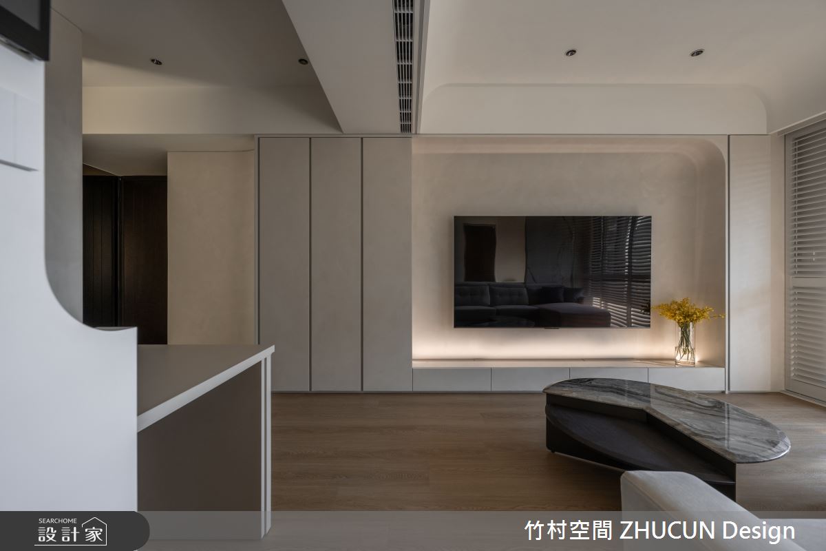 23坪新成屋(5年以下)＿現代輕美式風客廳案例圖片＿竹村空間 ZHUCUN Design＿竹村_37 境。智  Smart。Home 23坪現代輕美式風之9