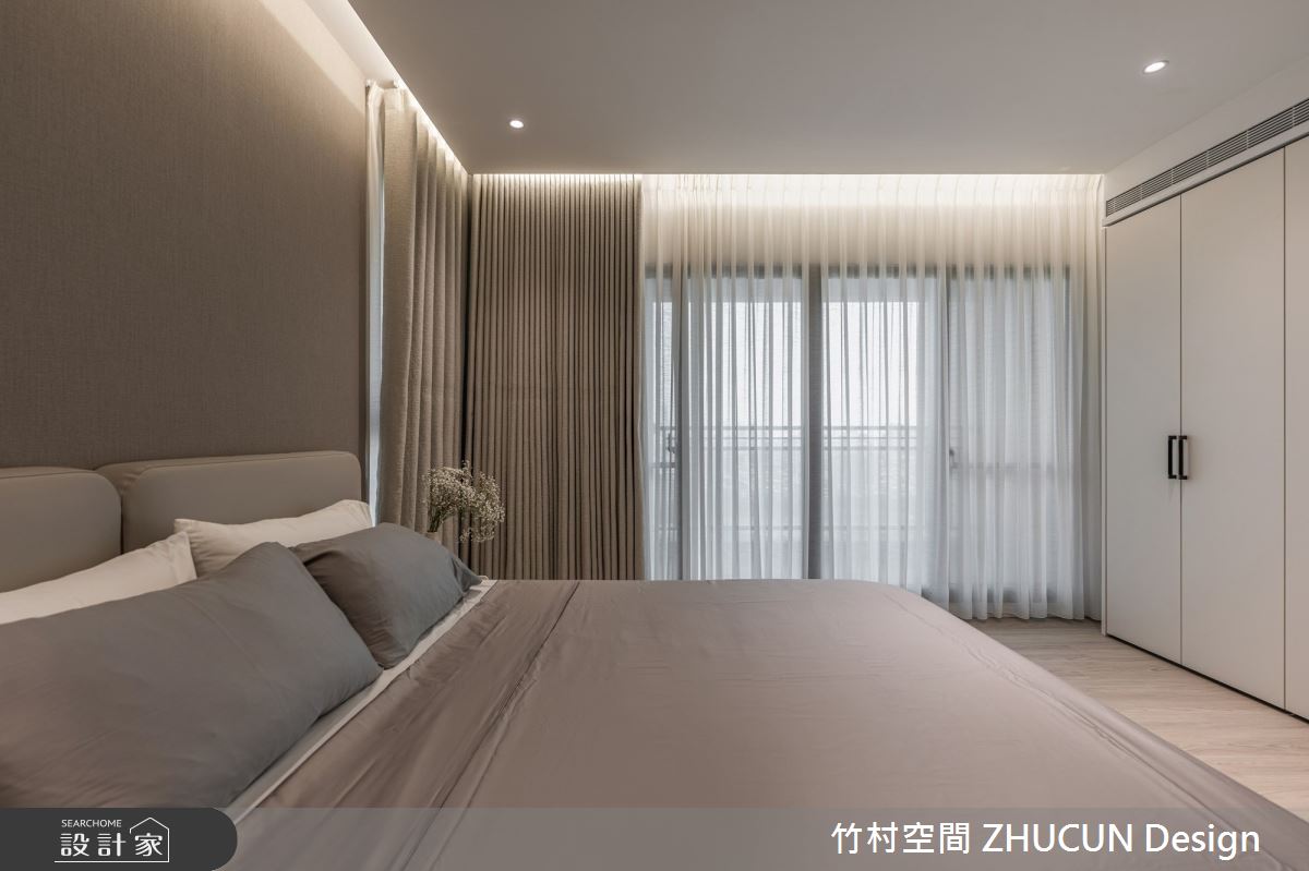 60坪中古屋(5~15年)＿侘寂風臥室案例圖片＿竹村空間 ZHUCUN Design＿竹村_38 沐序 Muvo 60坪侘寂風之20