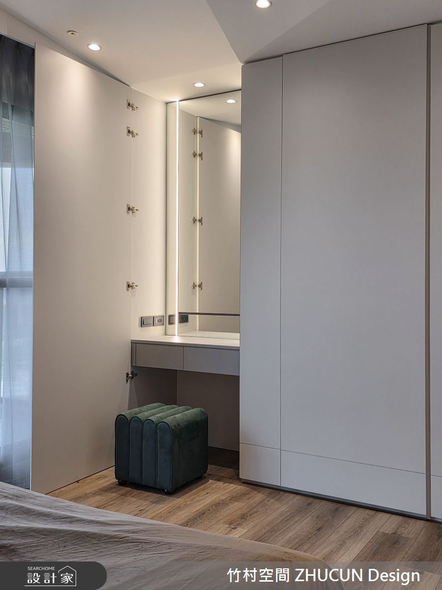 30坪新成屋(5年以下)＿現代風臥室案例圖片＿竹村空間 ZHUCUN Design＿竹村_39 灰序 Gray Order 30坪現代風之15