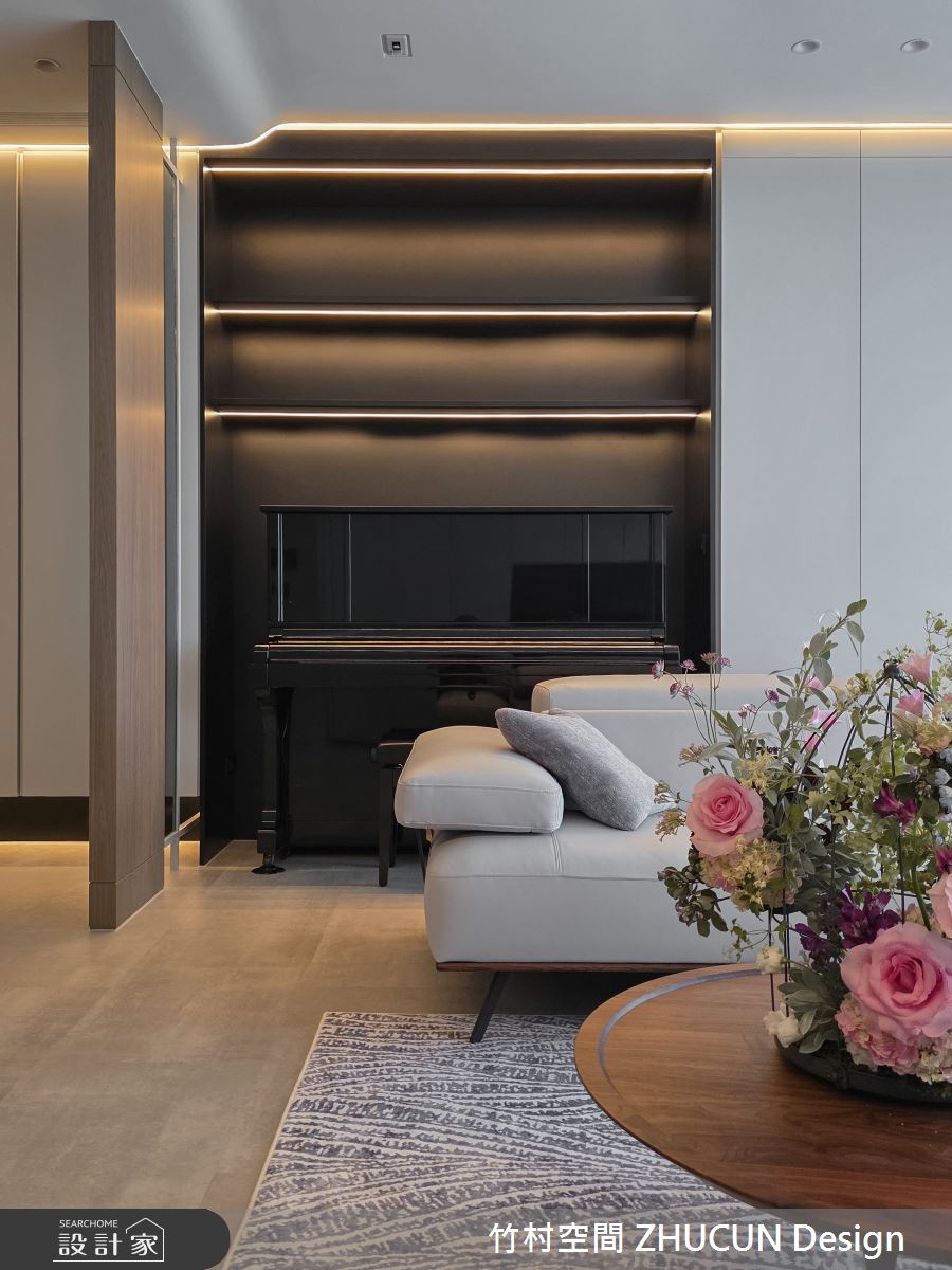 30坪新成屋(5年以下)＿現代風客廳案例圖片＿竹村空間 ZHUCUN Design＿竹村_39 灰序 Gray Order 30坪現代風之8