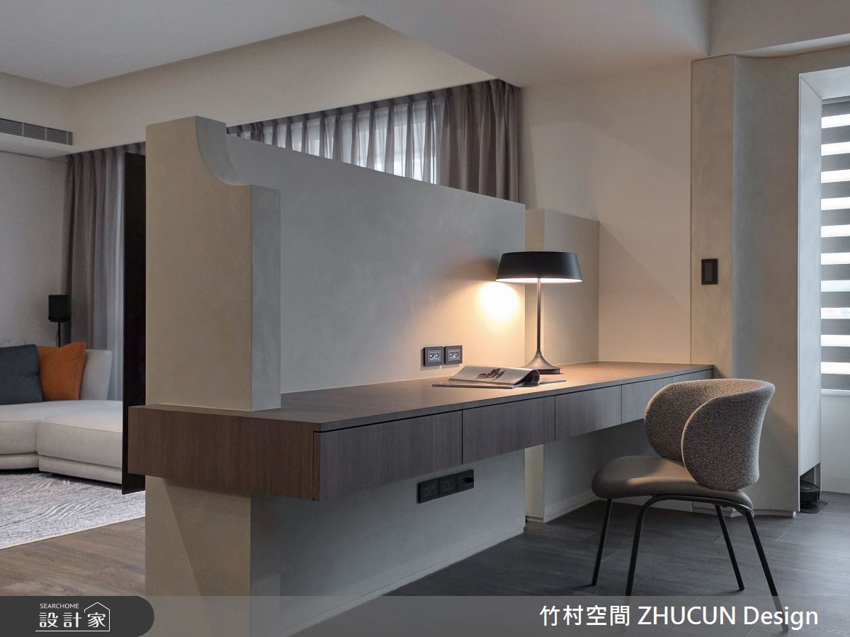 40坪中古屋(5~15年)＿現代風書房工作區案例圖片＿竹村空間 ZHUCUN Design＿竹村_40 境謐 Serene Realm 40坪現代風之12