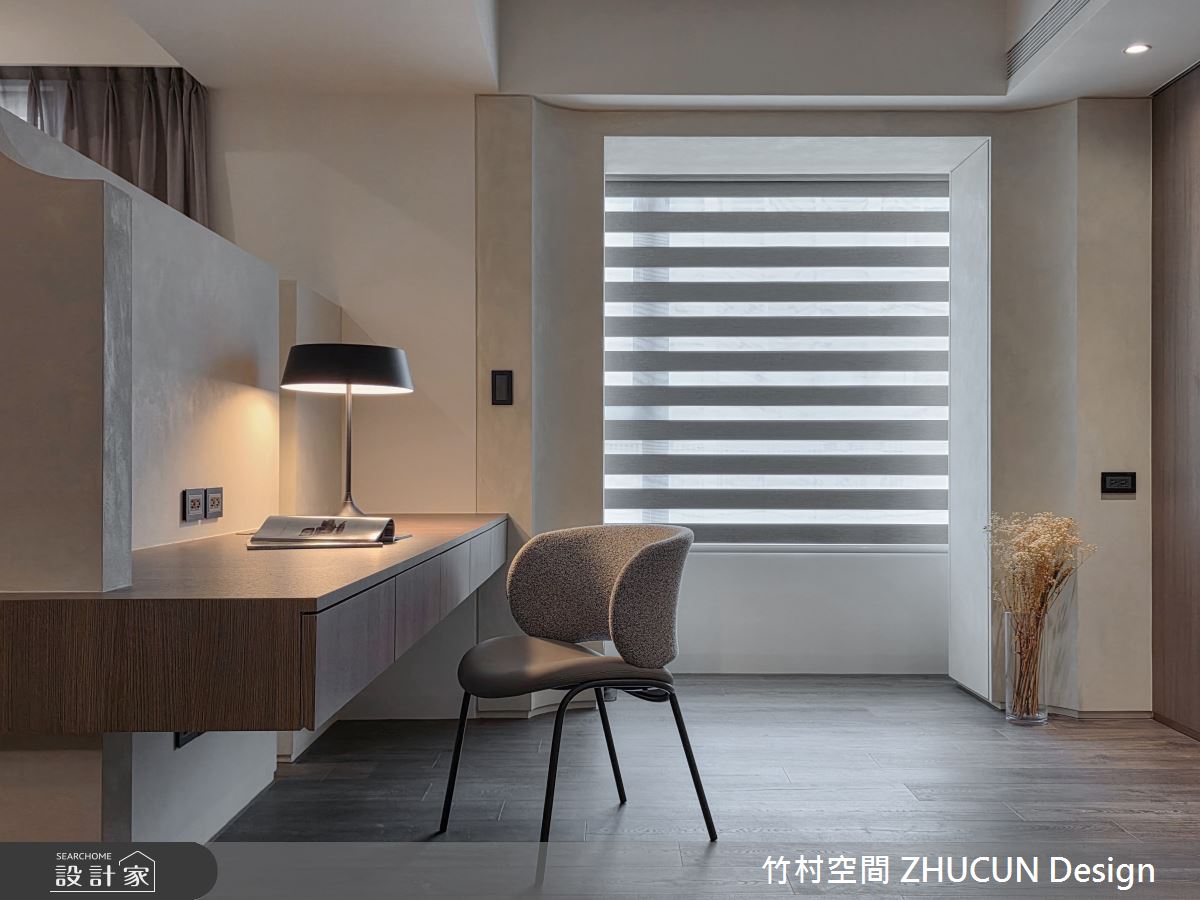 40坪中古屋(5~15年)＿現代風書房工作區案例圖片＿竹村空間 ZHUCUN Design＿竹村_40 境謐 Serene Realm 40坪現代風之13