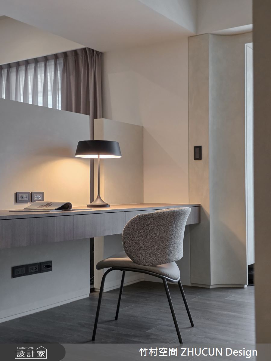 40坪中古屋(5~15年)＿現代風書房工作區案例圖片＿竹村空間 ZHUCUN Design＿竹村_40 境謐 Serene Realm 40坪現代風之15
