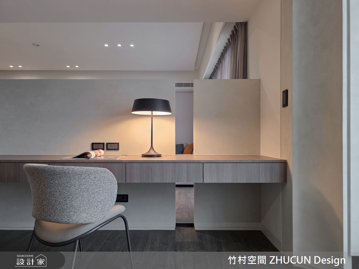 40坪中古屋(5~15年)＿現代風書房工作區案例圖片＿竹村空間 ZHUCUN Design＿竹村_40 境謐 Serene Realm 40坪現代風之16
