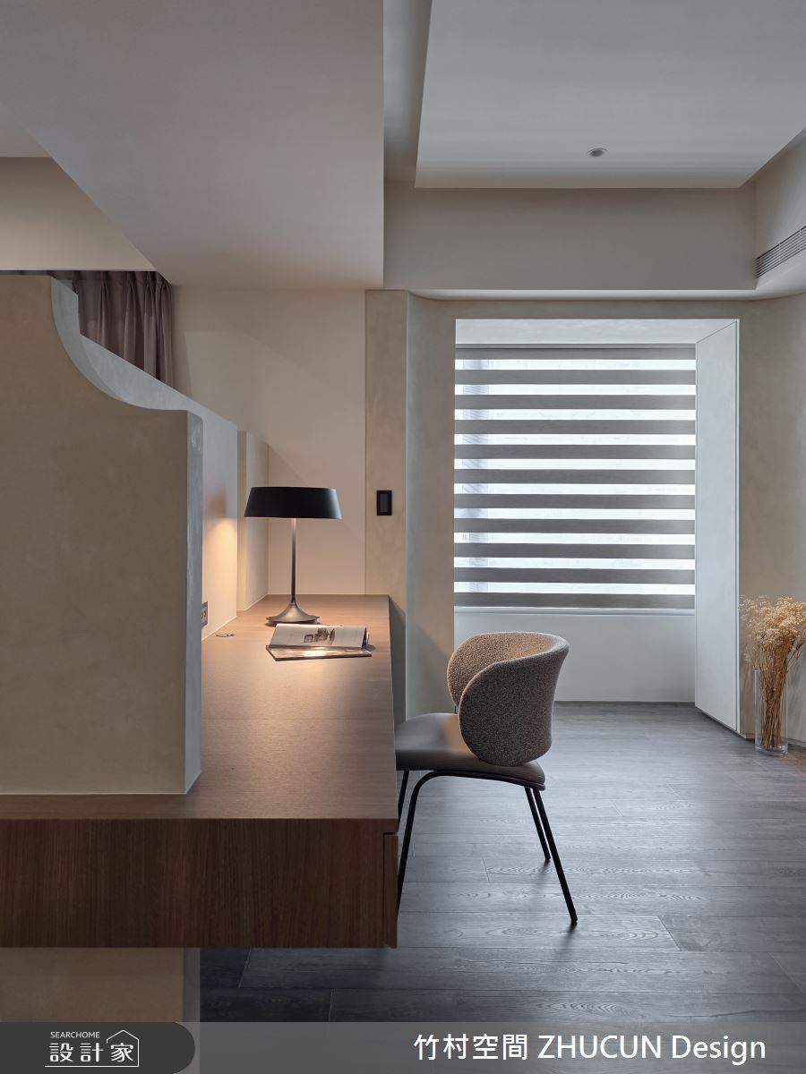 40坪中古屋(5~15年)＿現代風書房工作區案例圖片＿竹村空間 ZHUCUN Design＿竹村_40 境謐 Serene Realm 40坪現代風之14