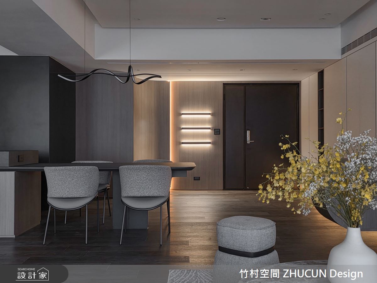 40坪中古屋(5~15年)＿現代風玄關餐廳案例圖片＿竹村空間 ZHUCUN Design＿竹村_40 境謐 Serene Realm 40坪現代風之5