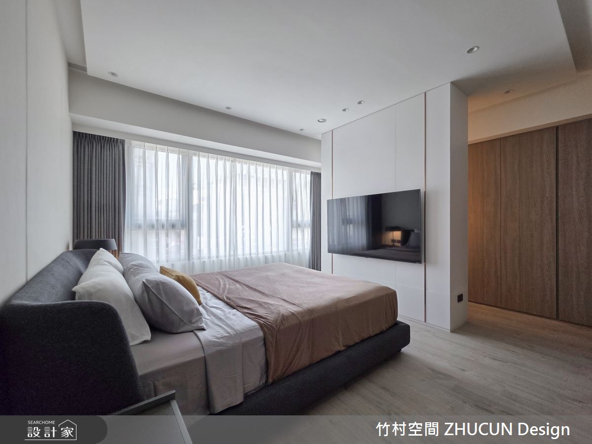 40坪中古屋(5~15年)＿現代風臥室案例圖片＿竹村空間 ZHUCUN Design＿竹村_40 境謐 Serene Realm 40坪現代風之19
