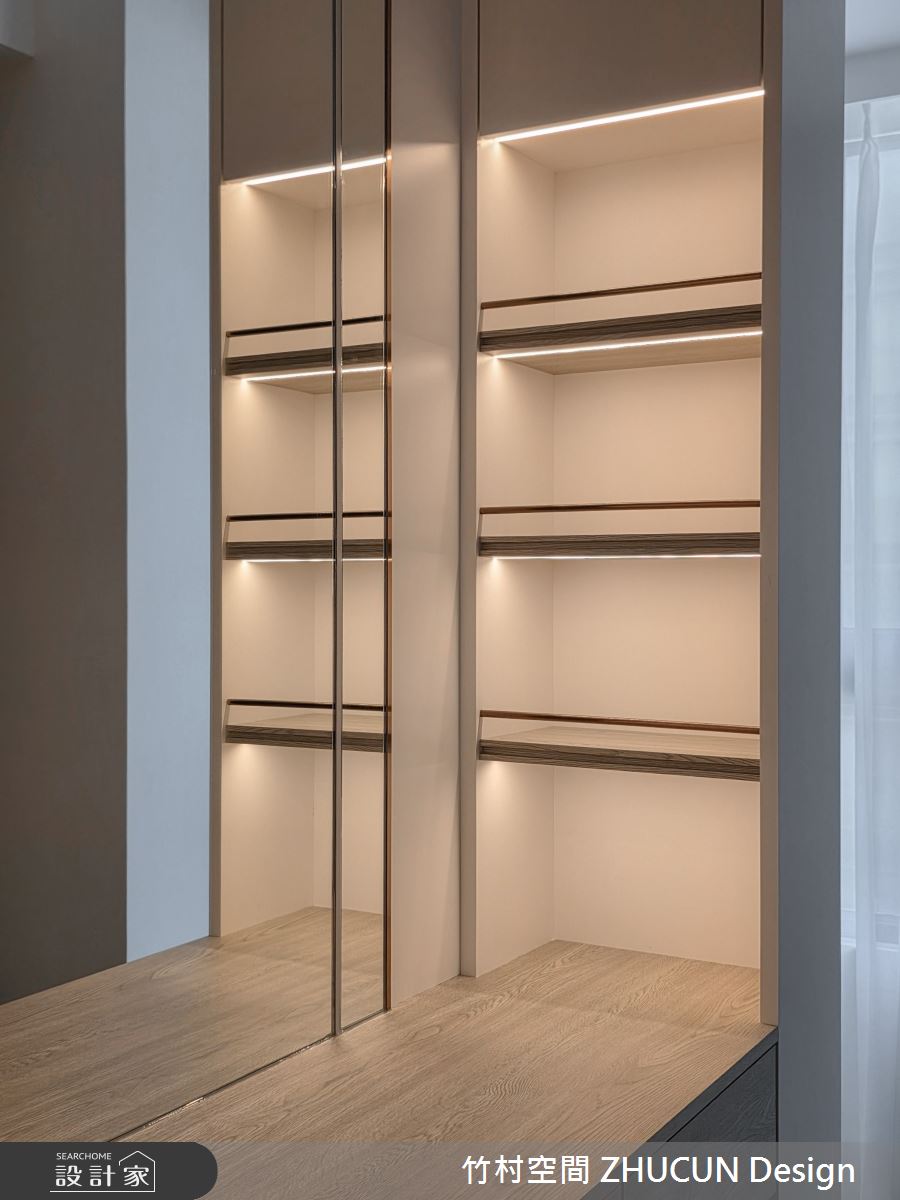 40坪中古屋(5~15年)＿現代風更衣間案例圖片＿竹村空間 ZHUCUN Design＿竹村_40 境謐 Serene Realm 40坪現代風之24