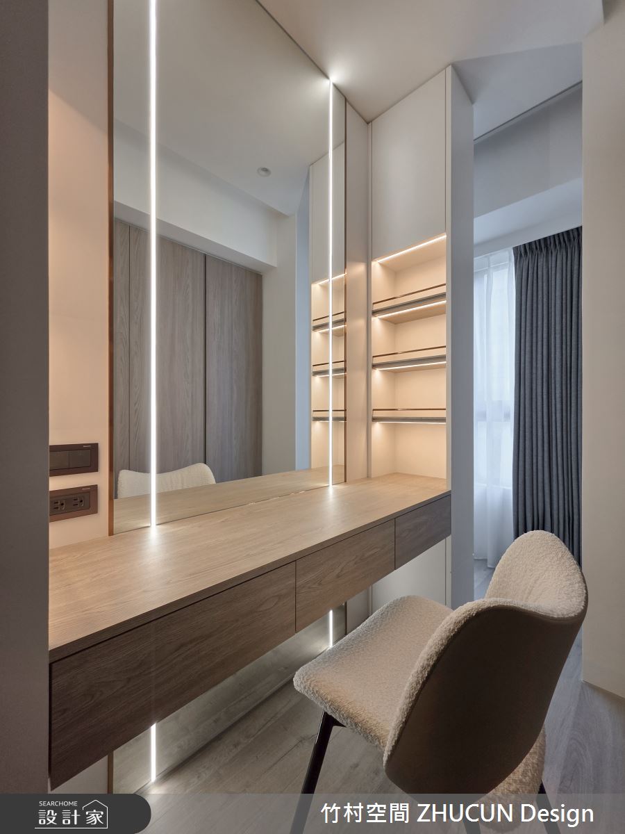 40坪中古屋(5~15年)＿現代風更衣間案例圖片＿竹村空間 ZHUCUN Design＿竹村_40 境謐 Serene Realm 40坪現代風之25