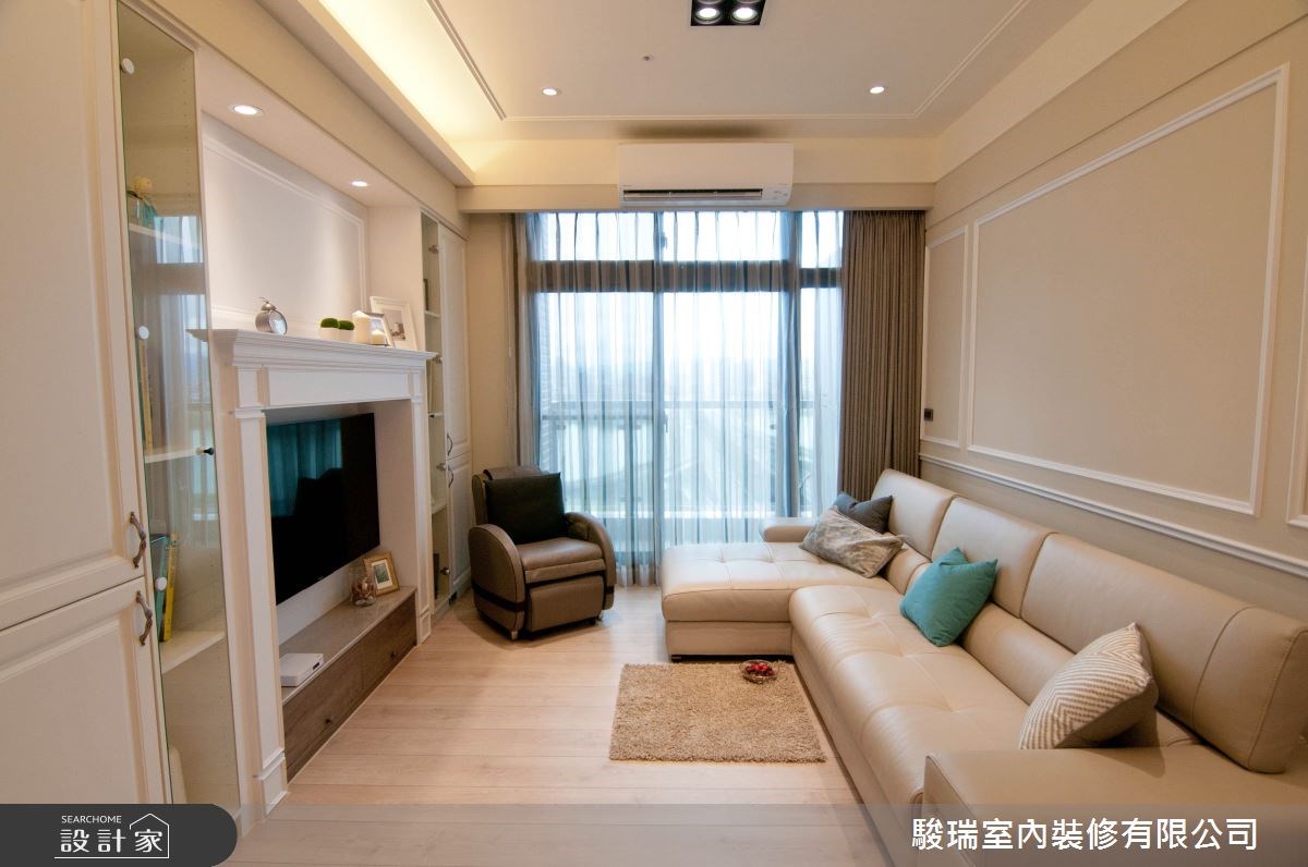 24坪新成屋(5年以下)＿美式風客廳案例圖片＿駿瑞室內裝修有限公司＿駿瑞_03之2