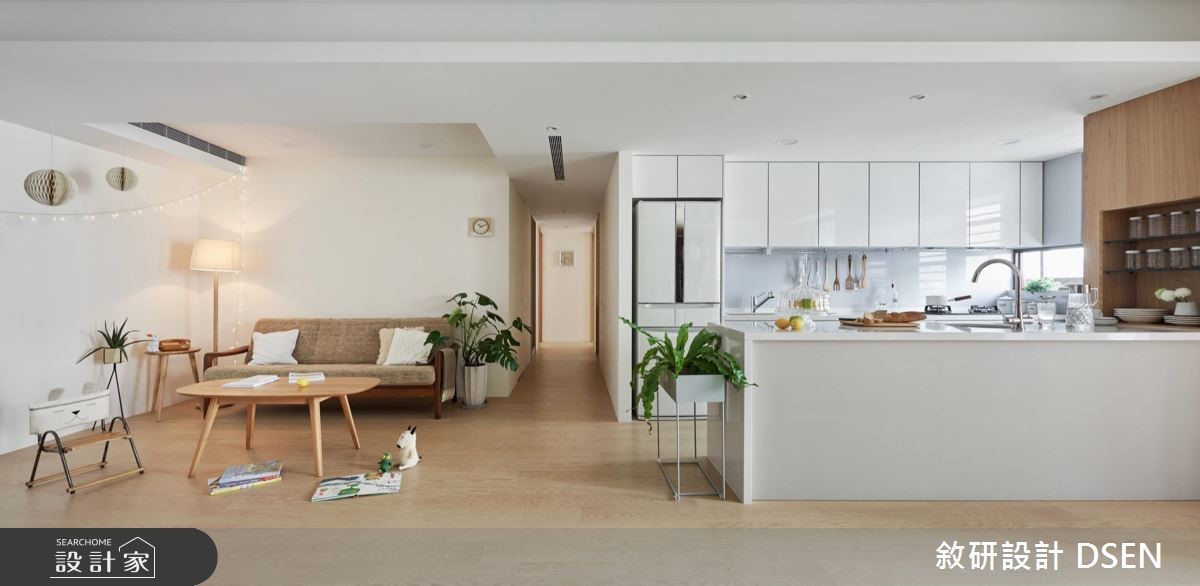 40坪老屋(16~30年)＿現代風客廳廚房案例圖片＿敘研設計有限公司＿敘研_01之2