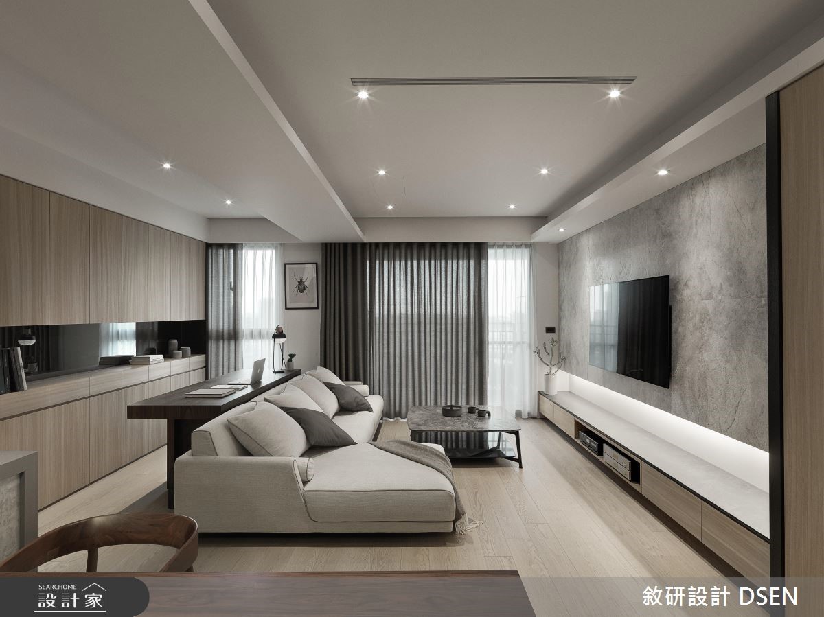 25坪新成屋(5年以下)＿現代風客廳案例圖片＿敘研設計有限公司＿敘研_05之2