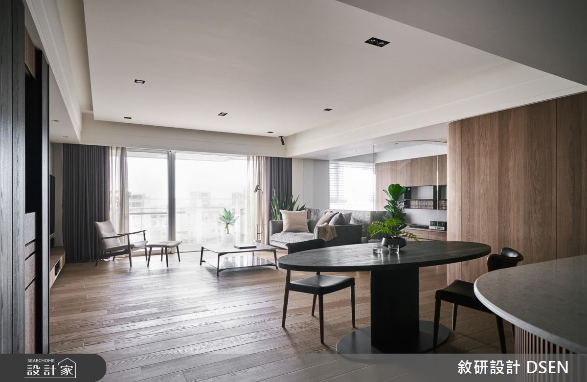 40坪新成屋(5年以下)＿現代風客廳餐廳案例圖片＿敘研設計有限公司＿敘研_09之1